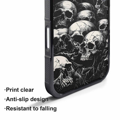 iPhone 17 Pro Max Case — Skull Dark Art Gothic Print Gothic, Custom Made Phone Cover