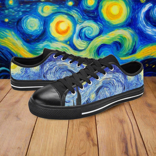 Viking Crimson Black Vivid WOMEN Bold Art - Freaky Shoes | Custom Art Sneakers