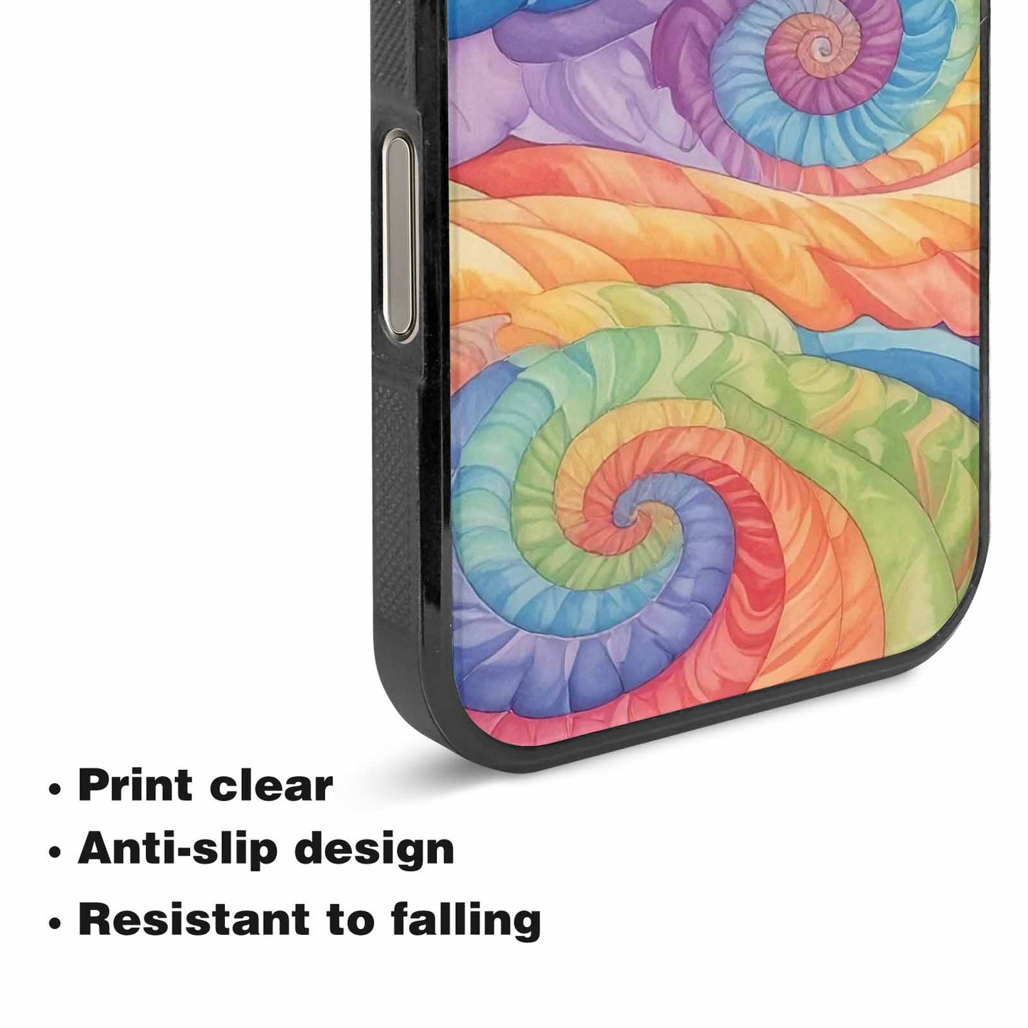 iPhone 16 Pro Case — Tie Dye Swirls Tie Dye Swirls, Custom Designed Case Cover