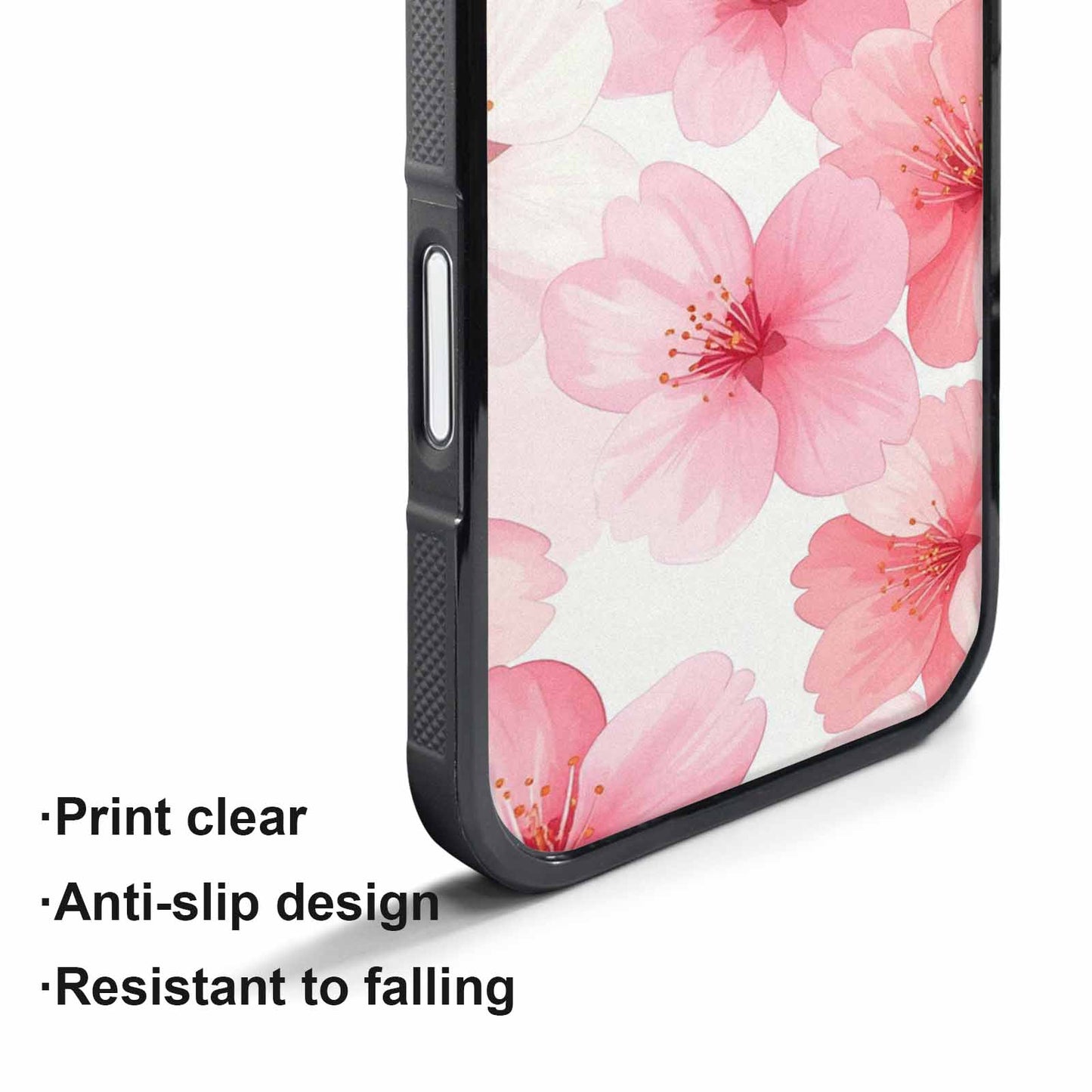 iPhone 17 Pro Max Case — Japanese Cherry Blossom Pattern, Floral, Custom Phone Case