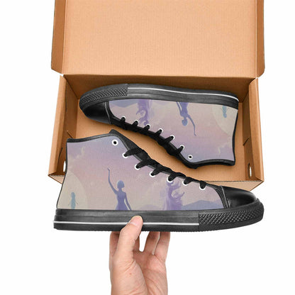 MEN'S Surrealist Dreamscape High Top Canvas Dark Academia Shoes