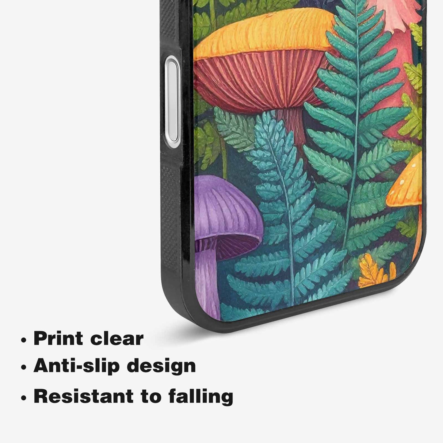 iPhone 16 Plus Case — Mushrooms Botanicalmushrooms P, Custom Designed Case Cover