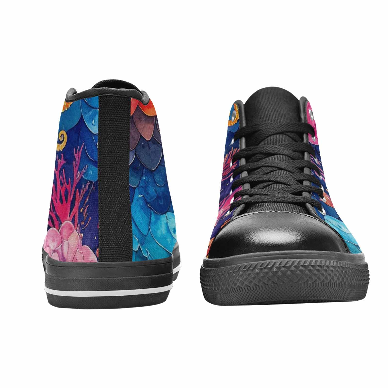 MEN'S Fish Scale Coral High Top Canvas Y2K Shoes