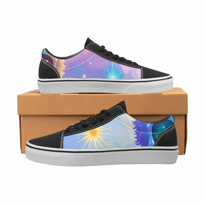 WOMEN'S Rainbow Teddy Skeletons Eye Lace-Up Canvas Dreamlike Shoes