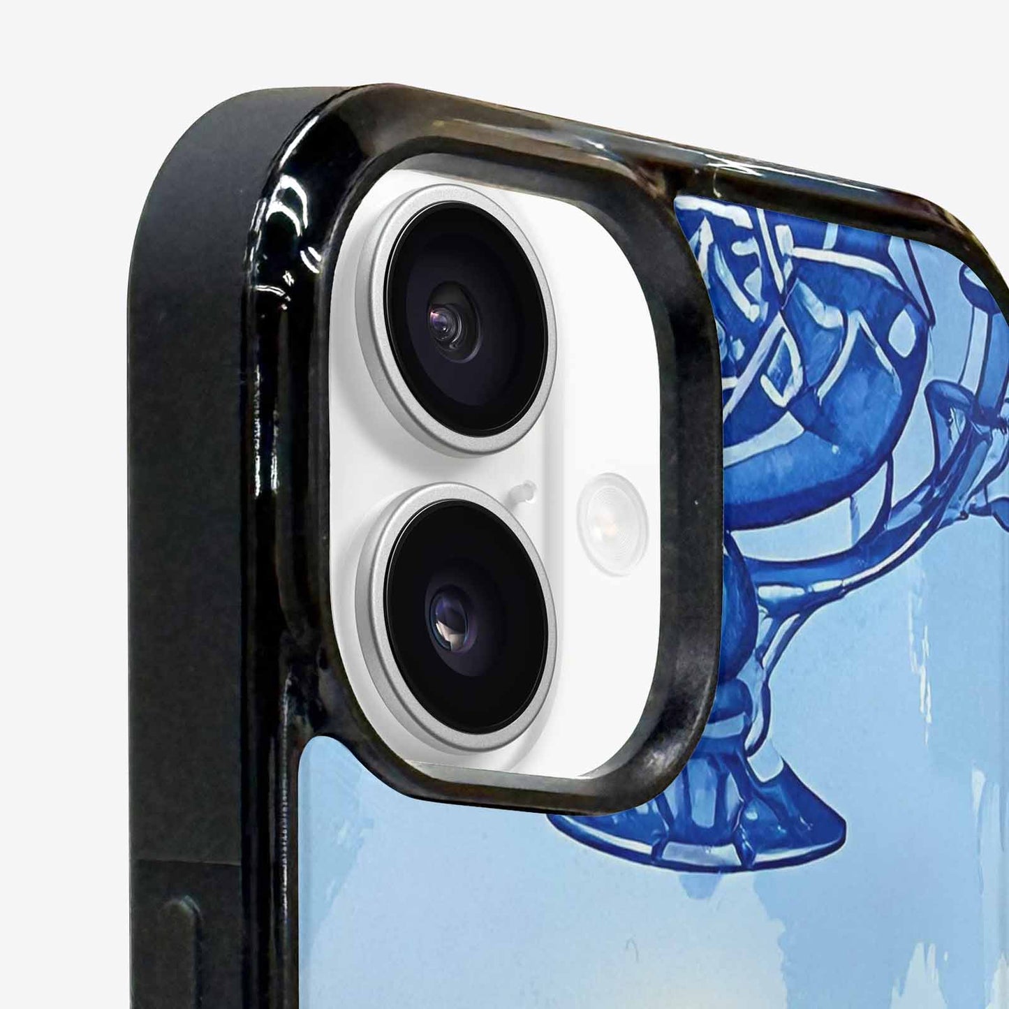 iPhone 16 Plus Case — Hanukkah Menorah Pattern Seamless Repeat Jewish, Custom Phone Case