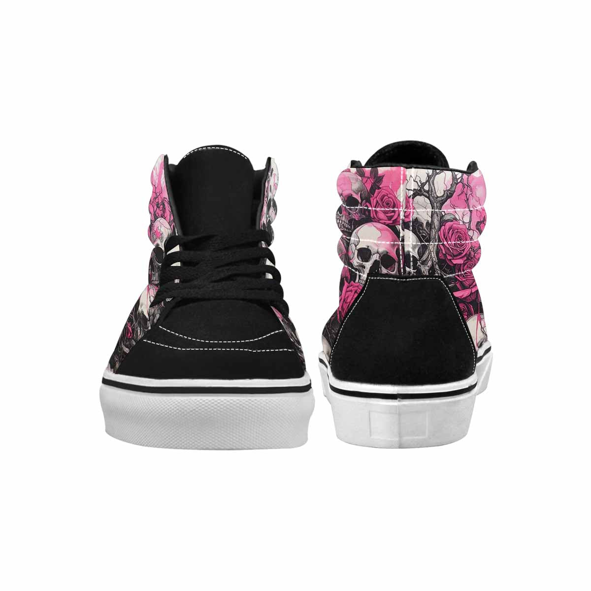 MEN'S Skull Roses High Top Canvas Vivid Sneakers
