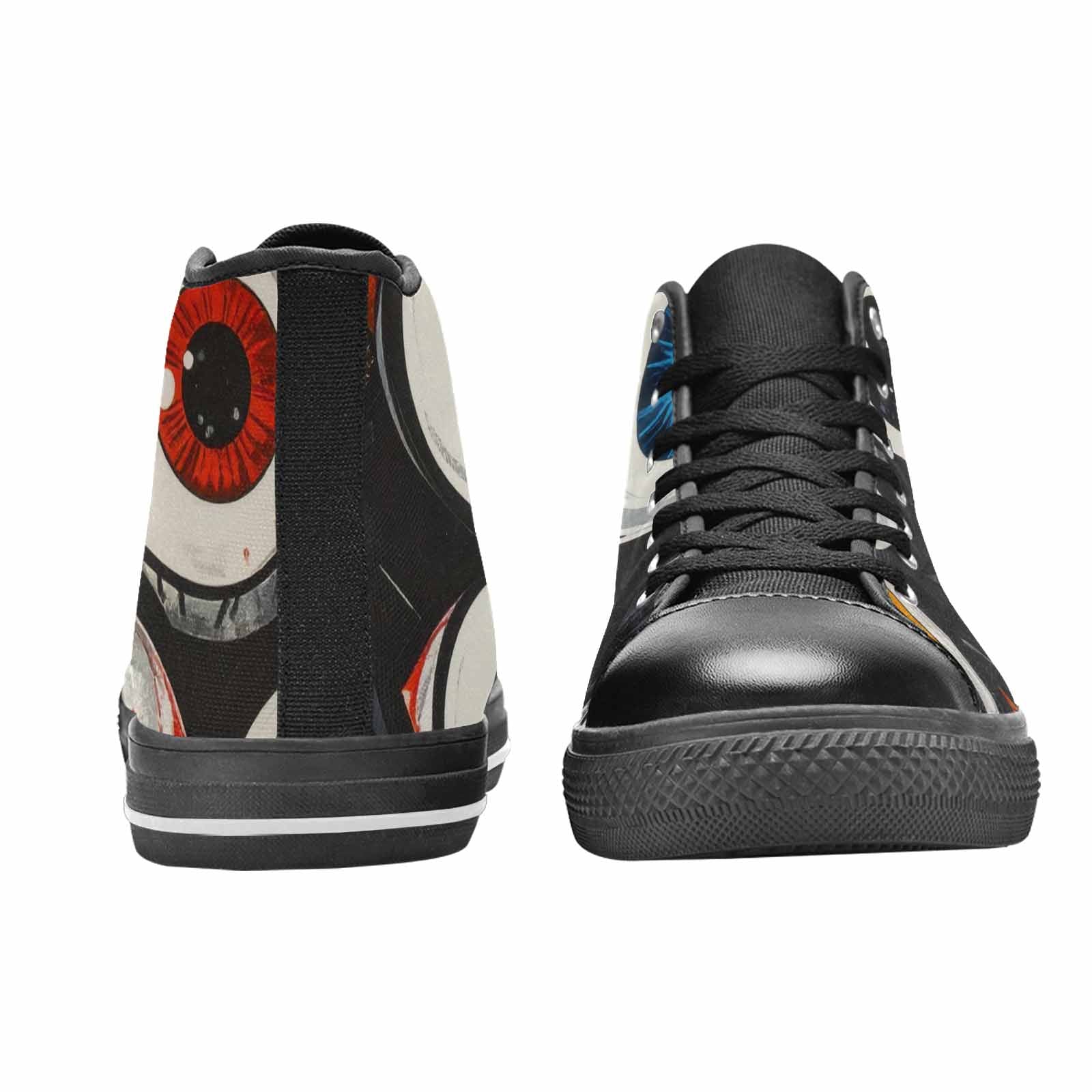 WOMEN'S Googly Cartoon Eyeballs High Top Canvas Y2K Sneakers