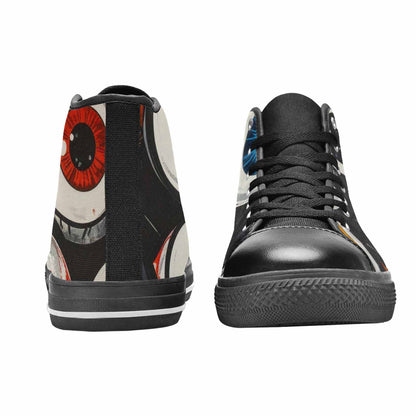 WOMEN'S Googly Cartoon Eyeballs High Top Canvas Y2K Sneakers