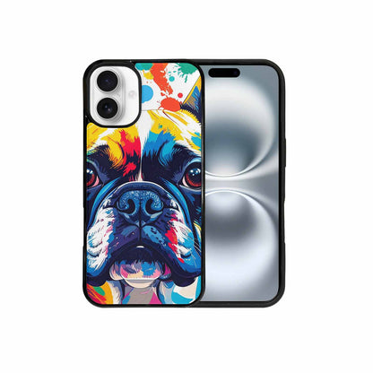 iPhone 16 Plus Case — French Bulldog Pop Art Pattern, Unique Phone Case Design