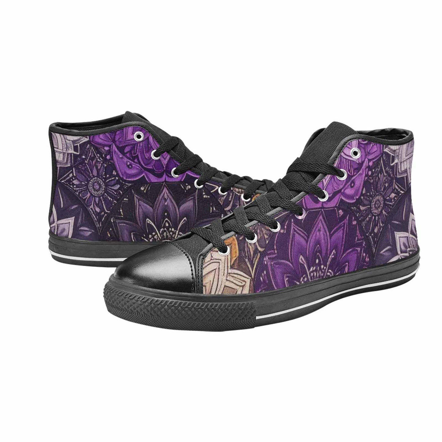 WOMEN'S Mandala High Top Canvas Surreal Shoes