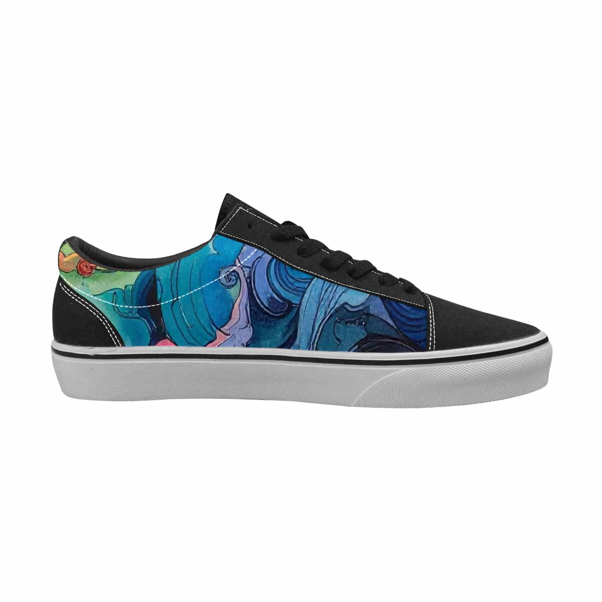 WOMEN'S Tie Lace-Up Canvas Vivid Custom Sneakers