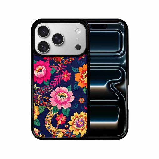 iPhone 17 Pro Case — Floral Snake Print Floral, Customized Protective Case