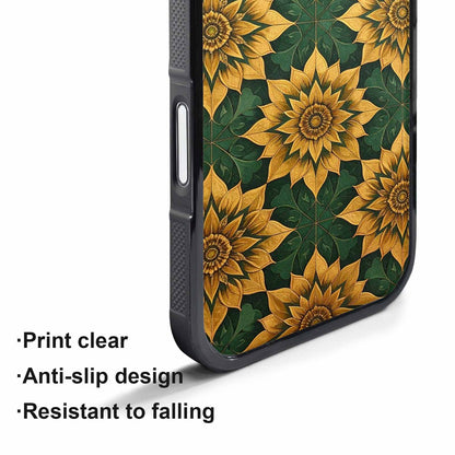 iPhone 17 Air Case — Sunflower Mandala Kaleidoscope Floral, Customized Protective Case