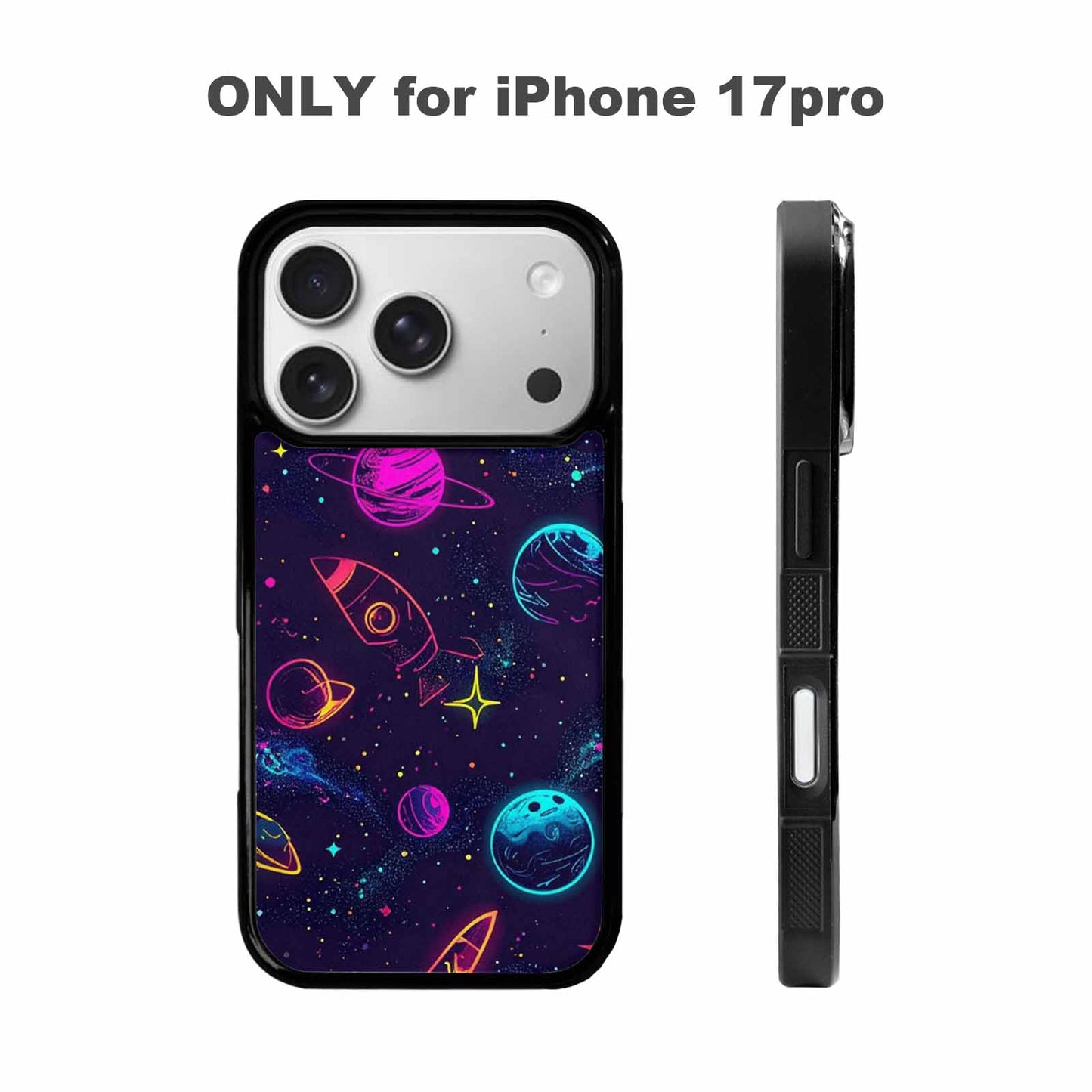 iPhone 17 Pro Case — Space Galaxy Astronaut Pattern Planets Galaxy, Original Design Phone Case