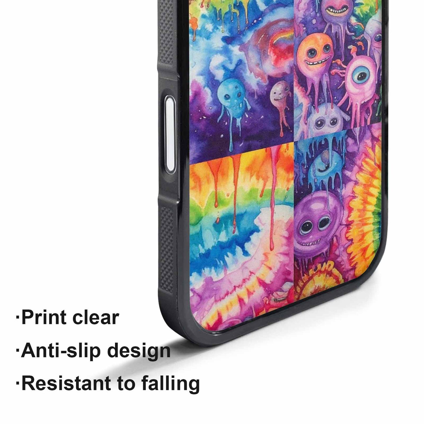iPhone 17 Pro Max Case — Aliens Tie Dyemelting Aliens Tie Dye, Custom Printed Phone Case