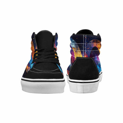 MEN'S Galaxy Snake Print High Top Canvas Y2K Custom Sneakers