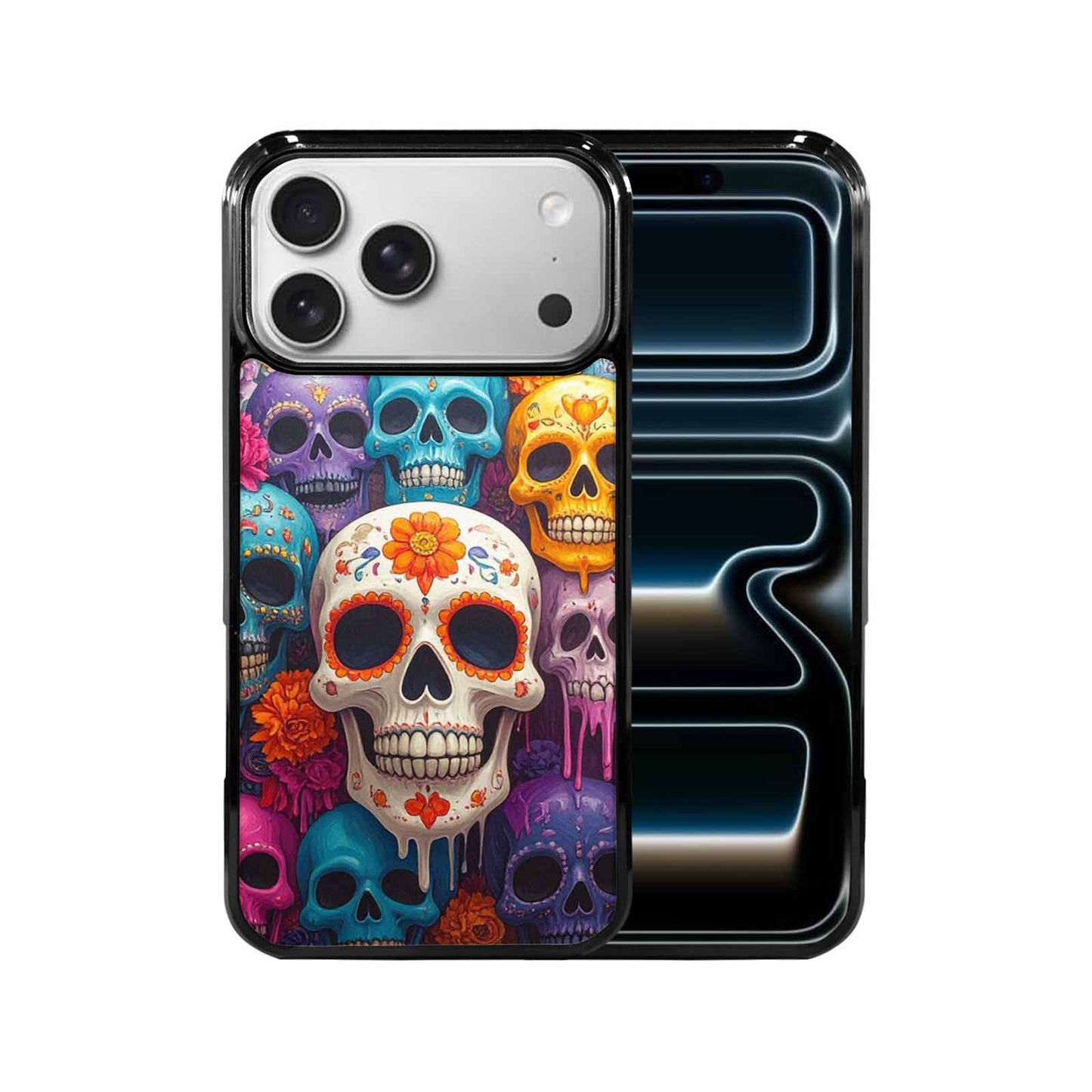 iPhone 17 Pro Max Case — Sugar Skullsmelting Sugar Skulls V0q Gothic, Original Design Phone Case