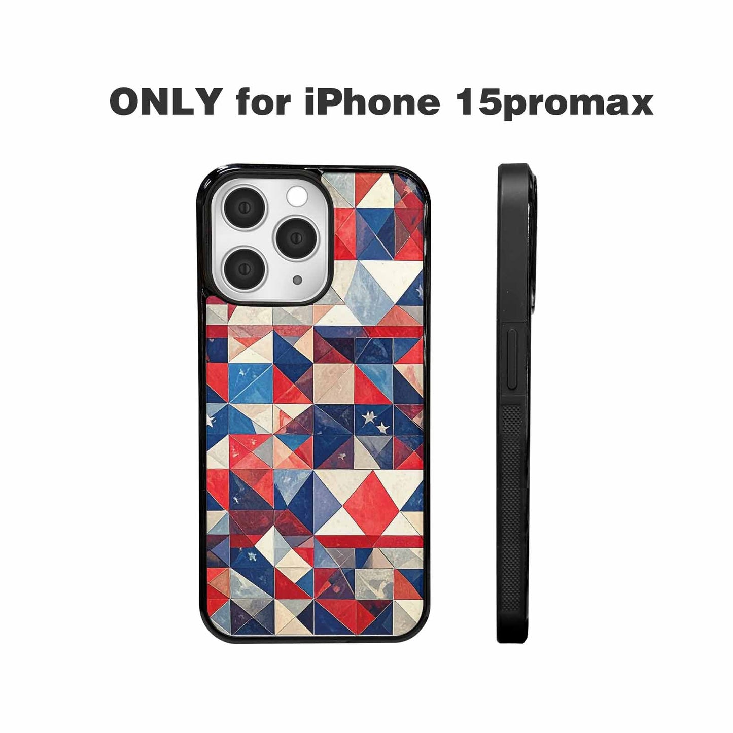 iPhone 15 Pro Max Case — Small American Flag Stars And Stripes, Customized Protective Case