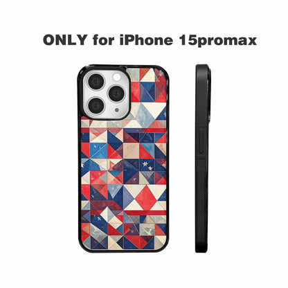 iPhone 15 Pro Max Case — Small American Flag Stars And Stripes, Customized Protective Case