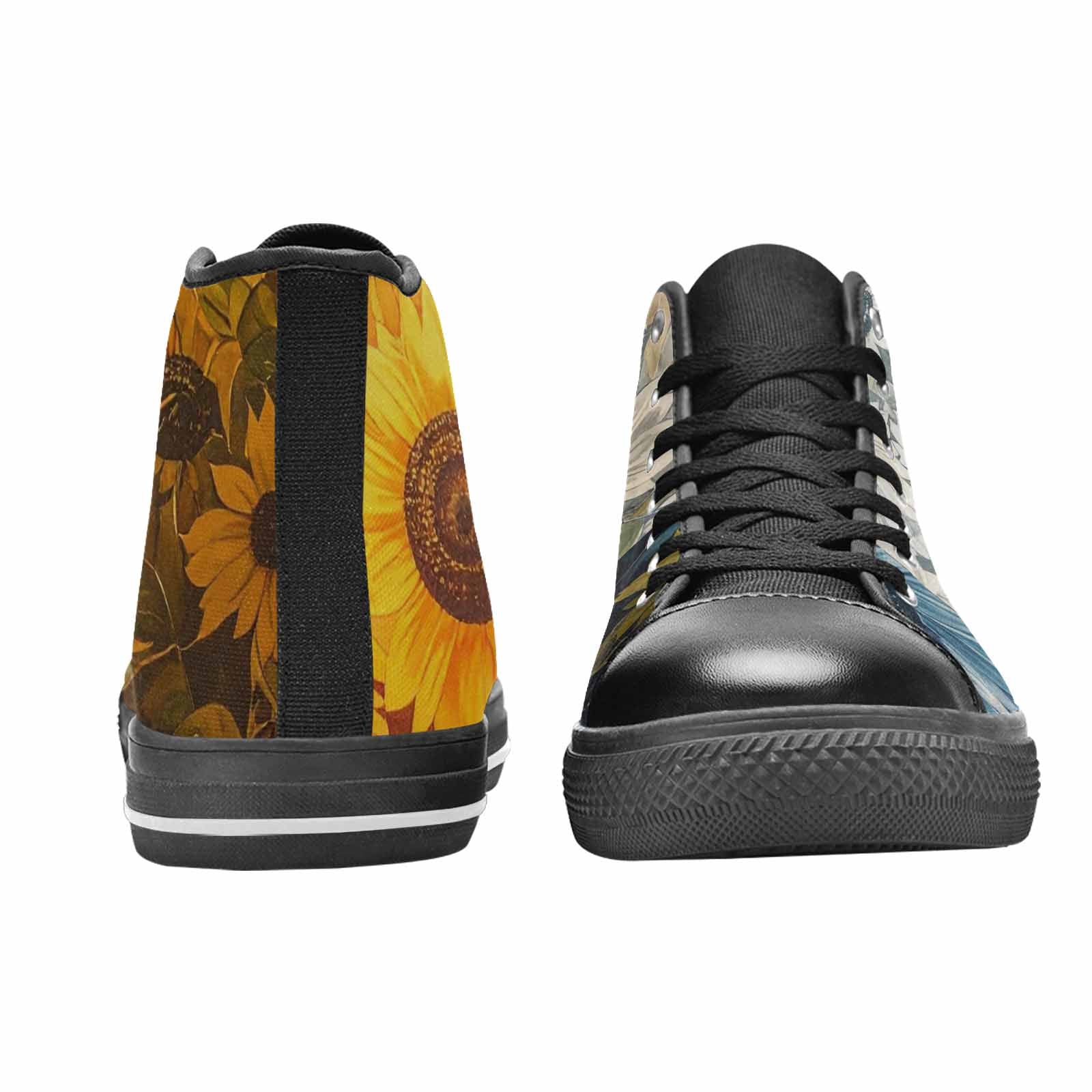 MEN'S Blend Melt Them High Top Canvas Wallpaper Art Custom Shoes