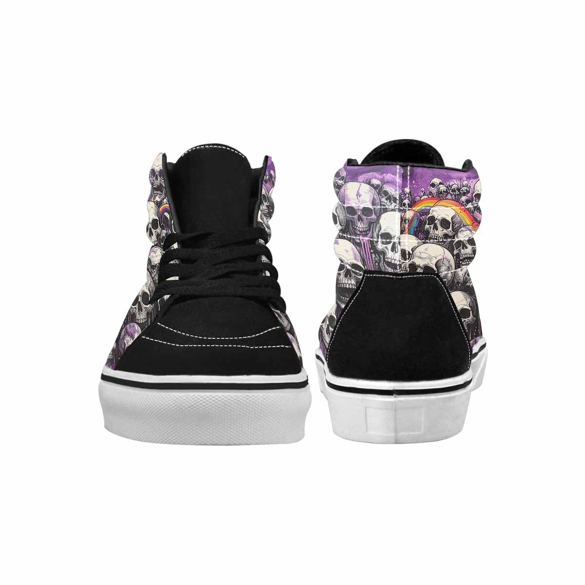 MEN'S Rainbow From Skull S High Top Canvas Dark Academia Sneakers