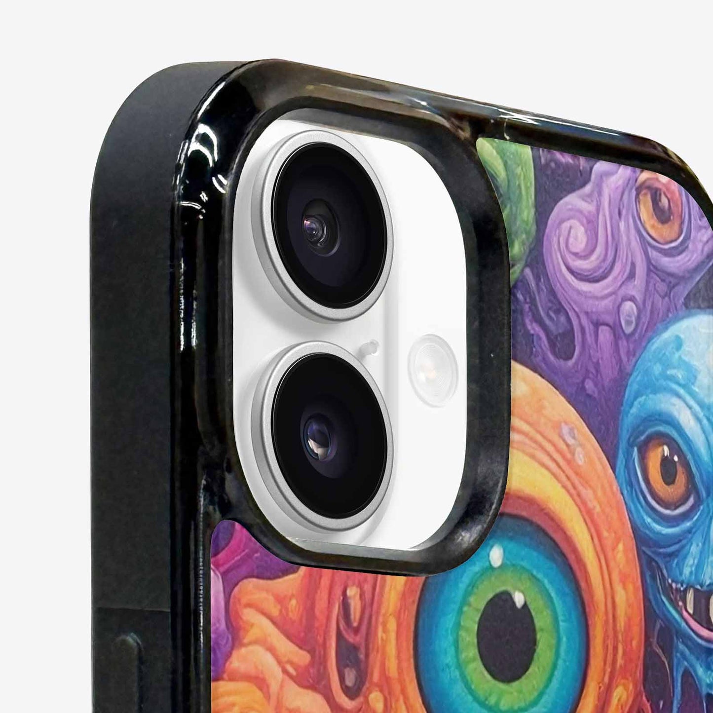 iPhone 16 Plus Case — Aliens Tie Dyemelting Aliens P, Custom Art Phone Cover