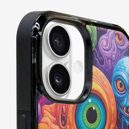 iPhone 16 Plus Case — Aliens Tie Dyemelting Aliens P, Custom Art Phone Cover