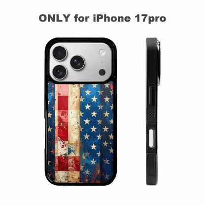 iPhone 17 Pro Case — Small American Flag Stars And Galaxy, Custom Designed Case Cover