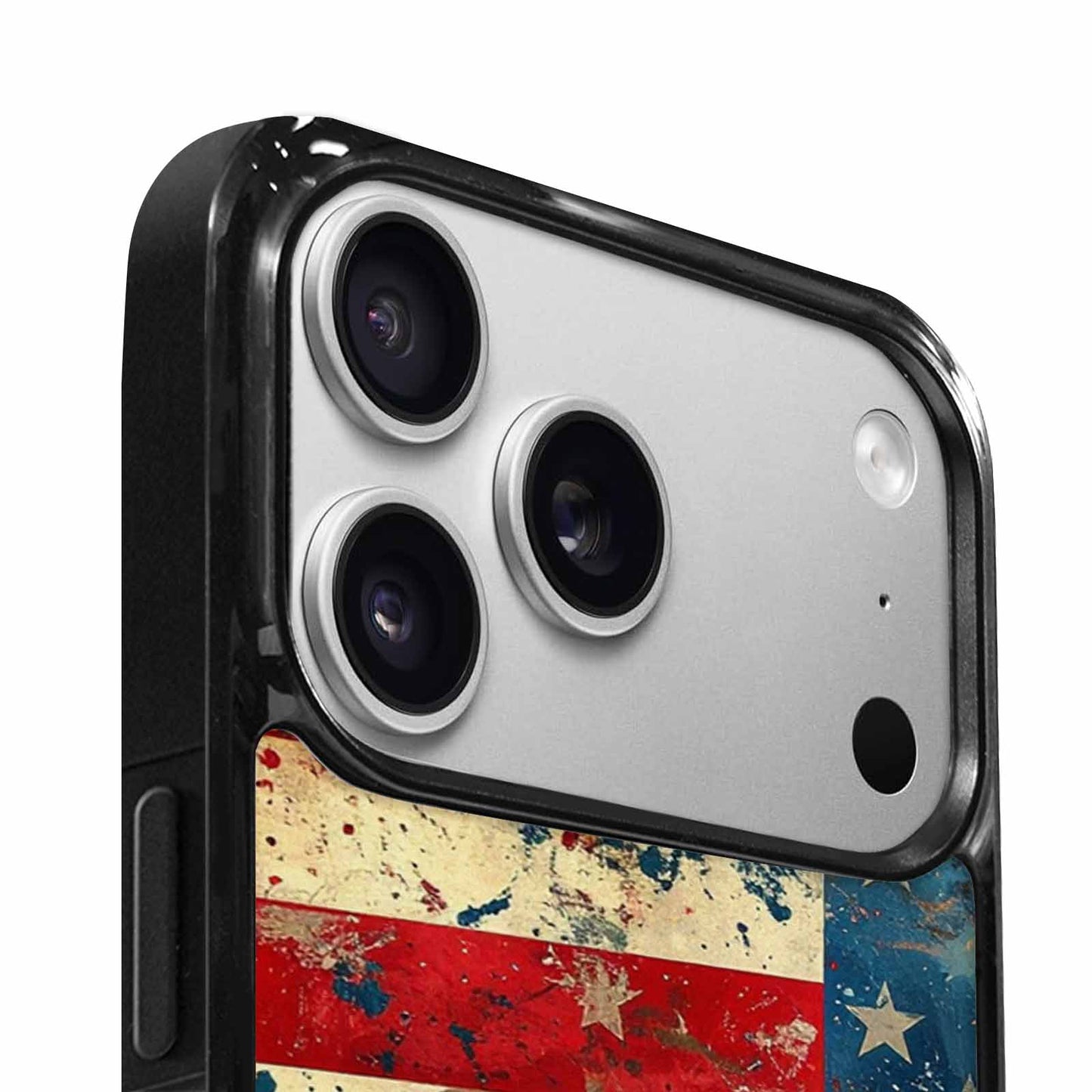 iPhone 17 Pro Case — Small American Flag Stars And Galaxy, Custom Print Case Cover