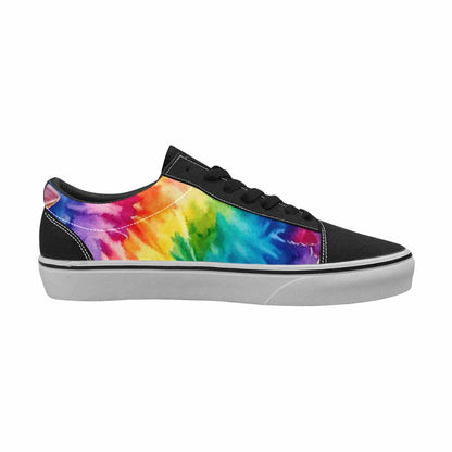 WOMEN'S Mushrooms  Tie Dye Lace-Up Canvas Neon Fantasy Shoes