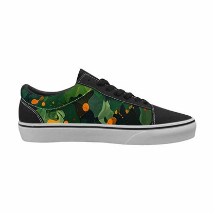 MEN'S Military Camouflage Blotch Canvas Lace-Up Dark Academia Custom Shoes