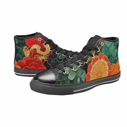WOMEN'S Dragon Scale Fantasy High Top Canvas Dreamcore Custom Shoes