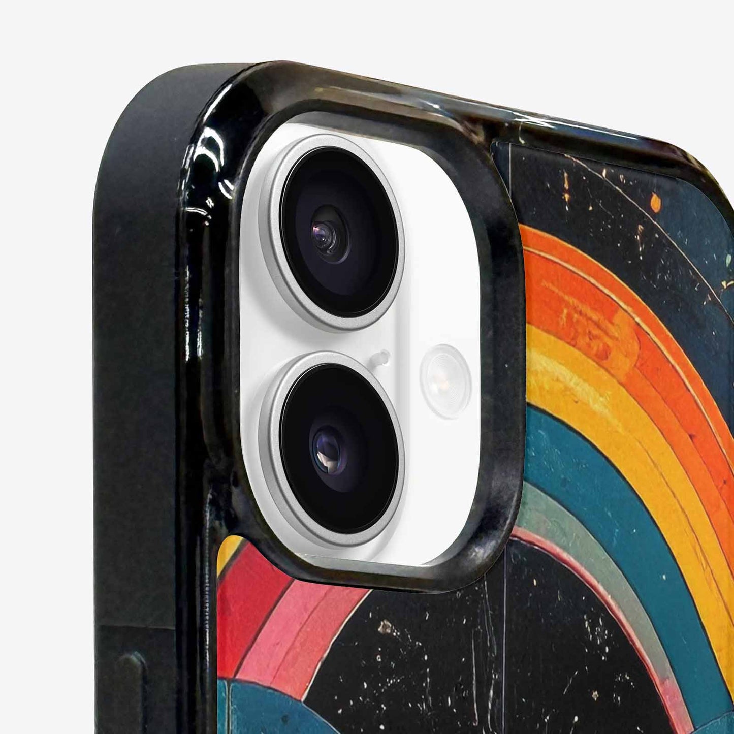 iPhone 16 Plus Case — Retro Wave Scallop Stripe Small Lma, Custom Art Phone Cover