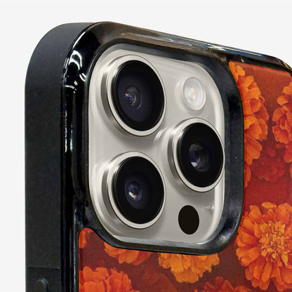iPhone 16 Pro Max Case — Marigold Day Of The Dead Marigold, Personalized Phone Case