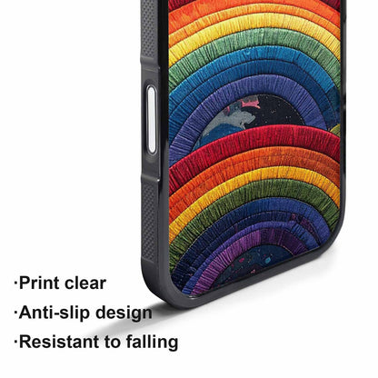 iPhone 17 Air Case — Vivid Camo Rainbow Arc Camo, Custom Art Phone Cover
