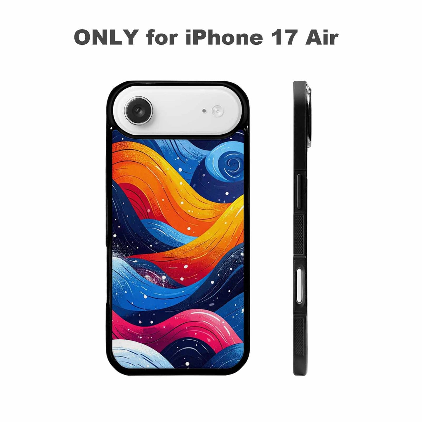 iPhone 17 Air Case — Glossy Winter Wave Seamless Cartoon Cute, Personalized Phone Case