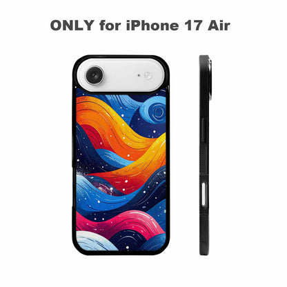 iPhone 17 Air Case — Glossy Winter Wave Seamless Cartoon Cute, Personalized Phone Case