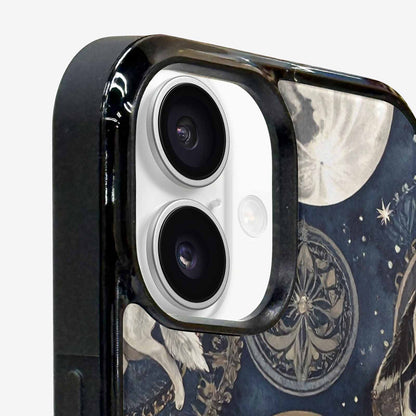 iPhone 16 Plus Case — Wolves Everywhere Collage Overlap Small Wolf, Custom Designed Case Cover