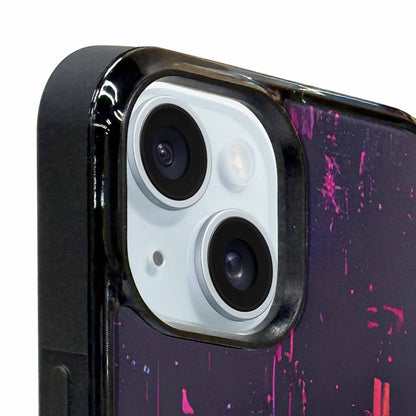 iPhone 15 Case — Glitch Dark Art Seamless Pattern Vibrant, Unique Phone Case Design