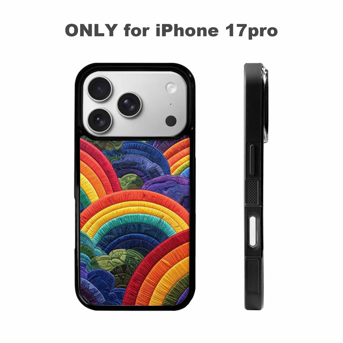 iPhone 17 Pro Case — Vivid Camo Rainbow Arc Camo, Custom Phone Case