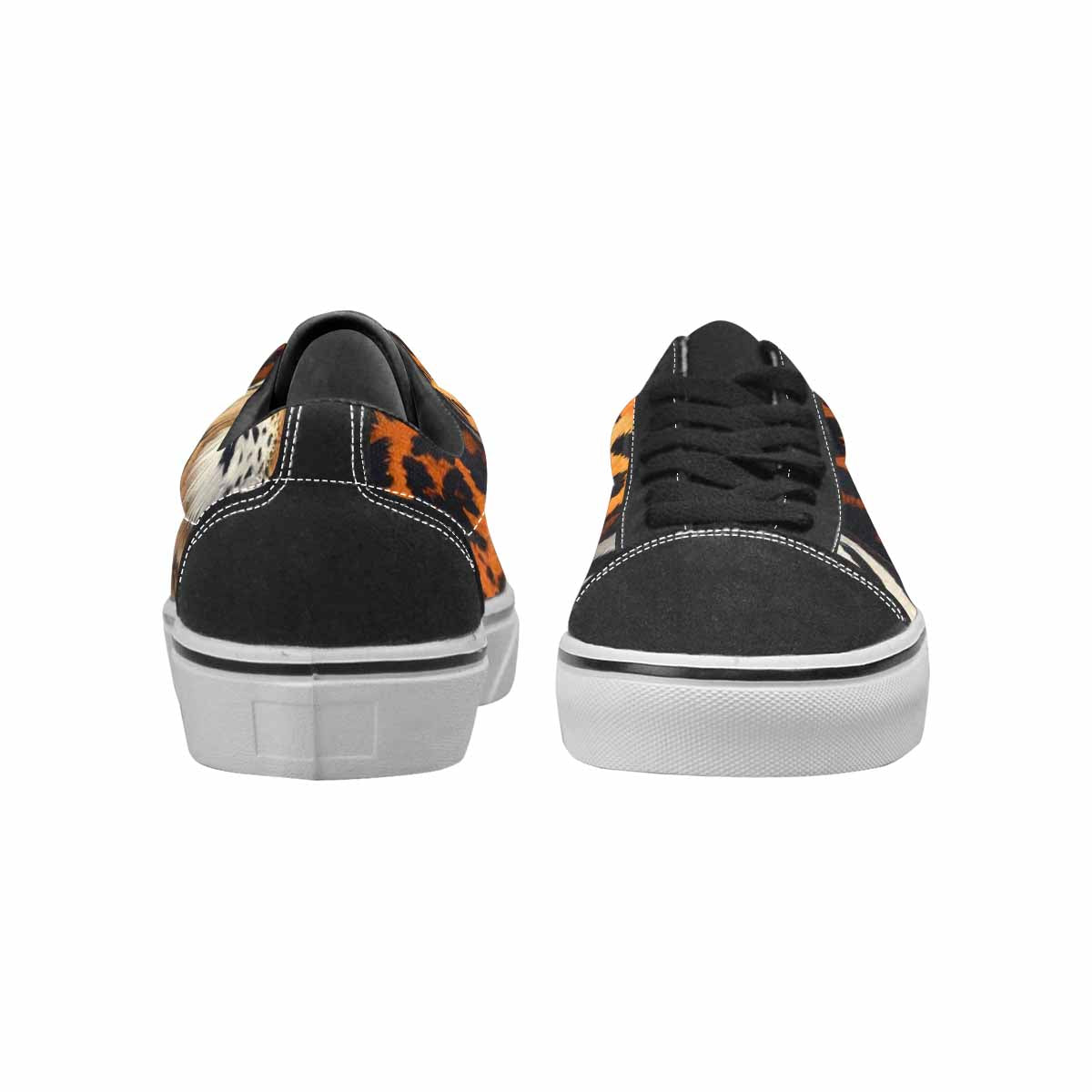 WOMEN'S Animal Print Canvas Lace-Up Grunge Custom Shoes