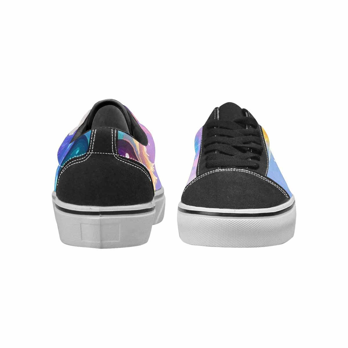 WOMEN'S Rainbow Teddy Skeletons Eye Lace-Up Canvas Dreamlike Shoes