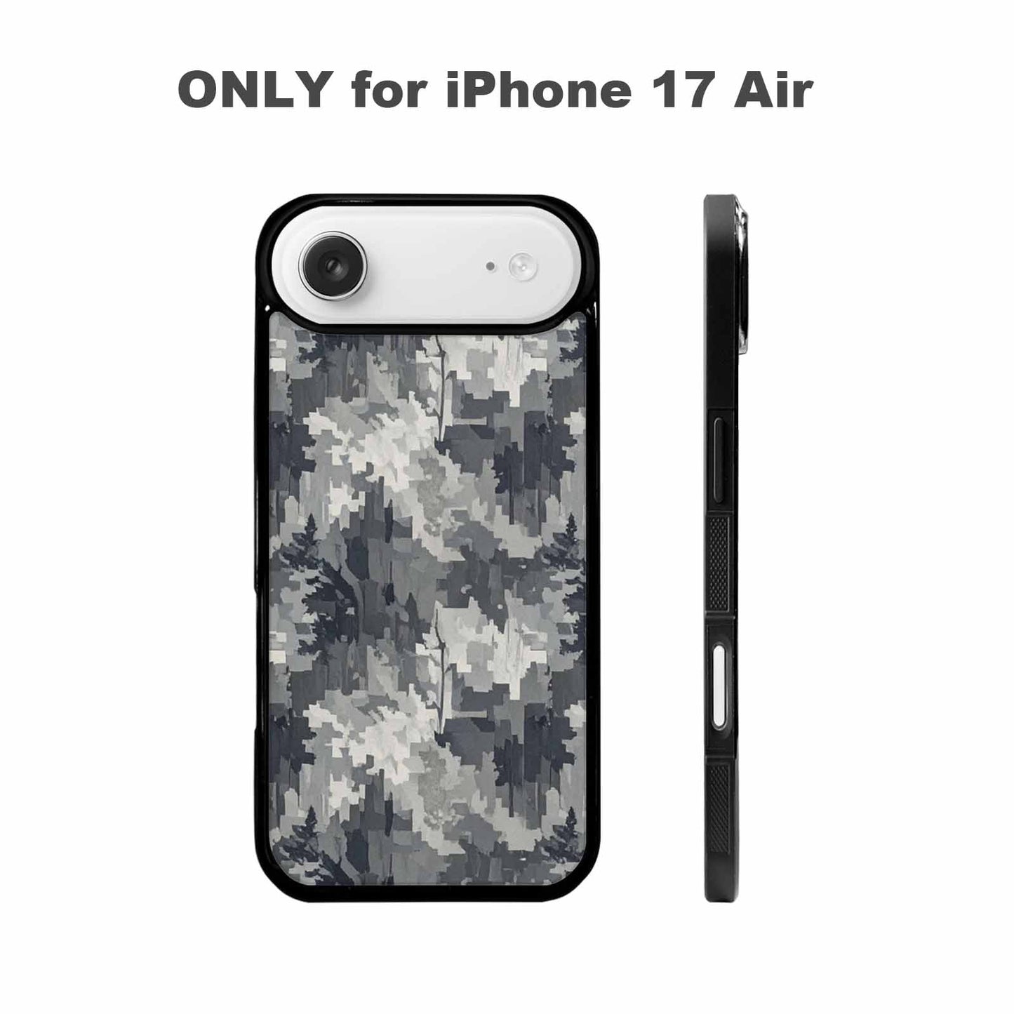 iPhone 17 Air Case — Small Military Camouflage Blotch Pattern Camo, Customized Protective Case
