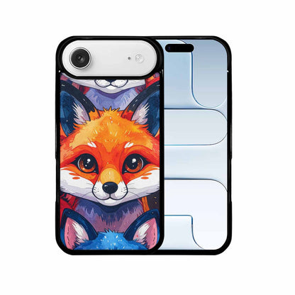 iPhone 17 Air Case — Watercolor Kawaii Fox Faces Watercolor Abstract, Personalized Phone Case