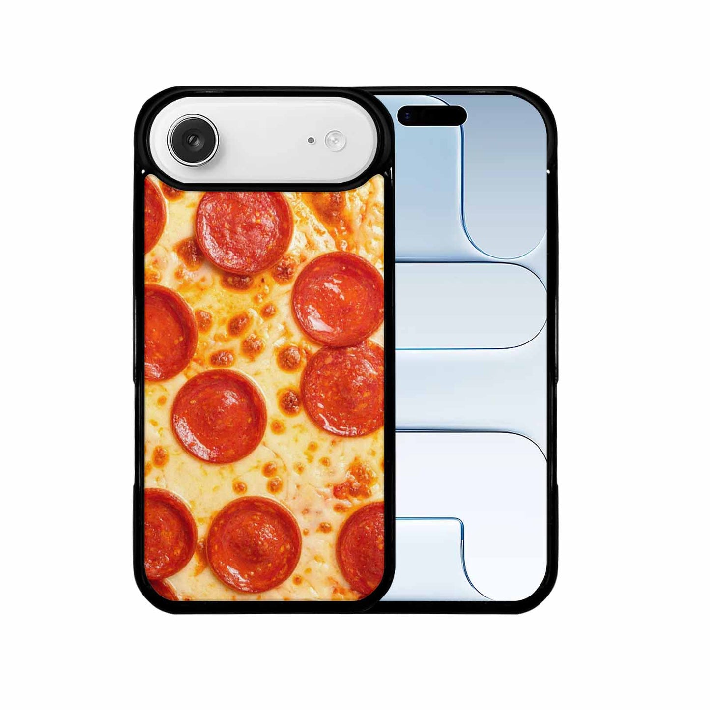 iPhone 17 Air Case — Pepperoni Pizza Print Original Art, Customized Protective Case