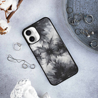iPhone 16 Plus Case — Tie Dye Black And Gray Blended, Custom Printed Phone Case