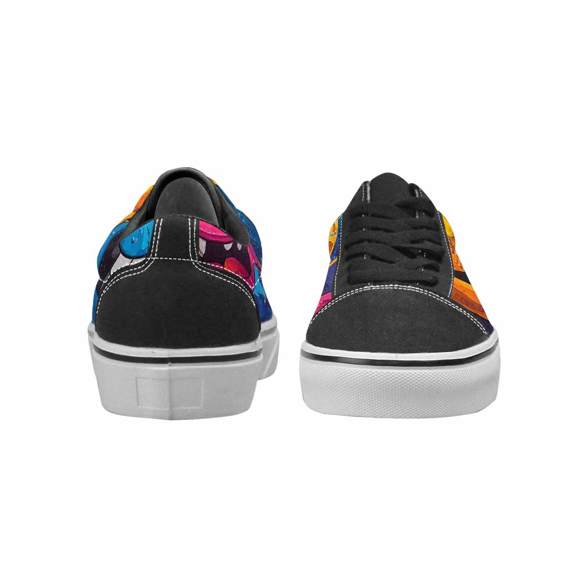 WOMEN'S Melting Moon Smiley Lace-Up Canvas Cottagecore Sneakers