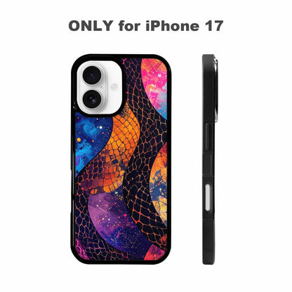 iPhone 17 Case — Snake Print Galaxy Seamless Animal Print, Personalized Phone Case