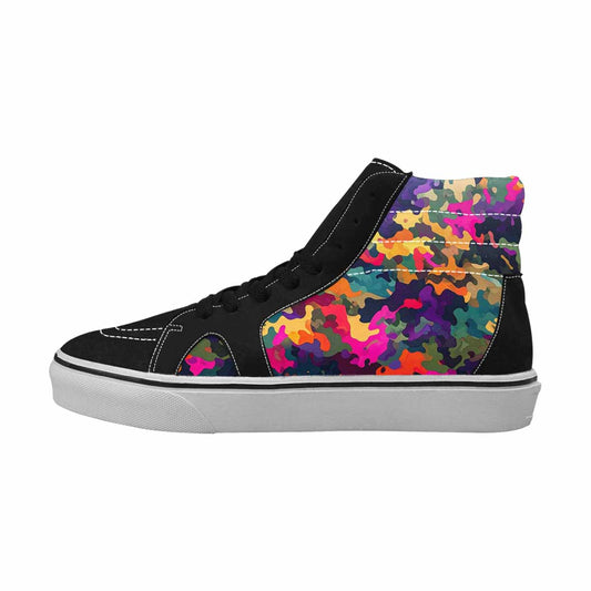 MEN'S Military Camouflage Blotch High Top Canvas Cottagecore Custom Sneakers