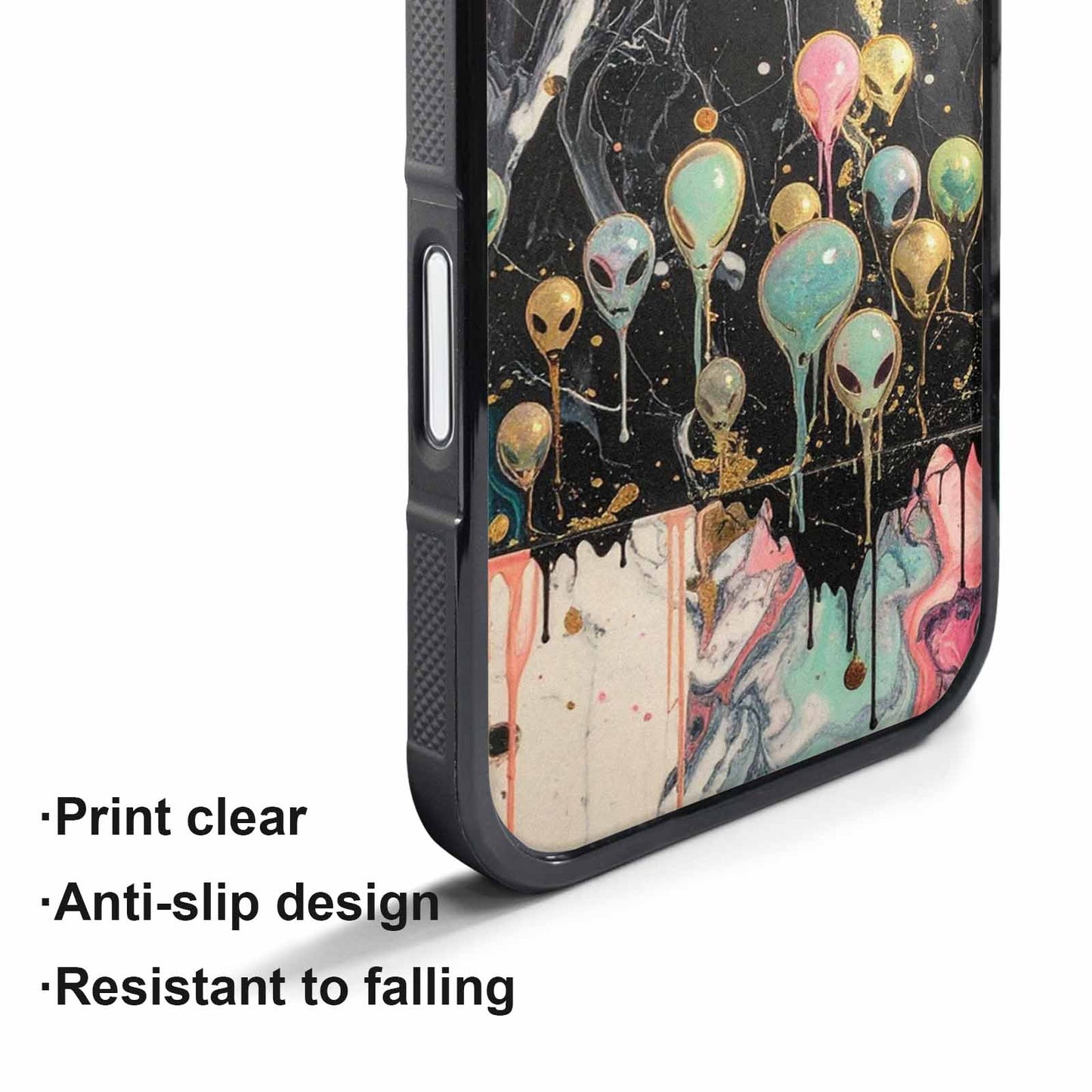 iPhone 17 Pro Max Case — Aliens Marblemelting Aliens Pa Alien Scifi, Personalized Phone Case